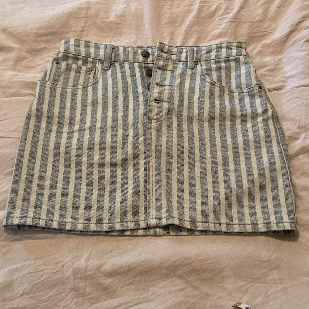 Billabong Denim Striped Skirt